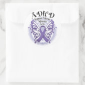 ADHD Butterfly 3 Ronde Sticker (Tas)