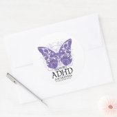 ADHD Butterfly Ronde Sticker (Envelop)