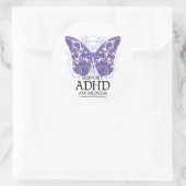 ADHD Butterfly Ronde Sticker (Tas)