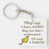 ADHD Butterfly Sleutelhanger (voorkant)