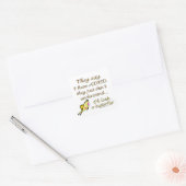 ADHD Butterfly Vierkante Sticker (Envelop)