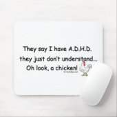 ADHD Chicken Humor Muismat (Met muis)