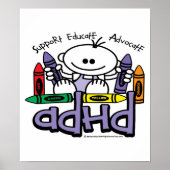 ADHD CRAYONS POSTER (Voorkant)