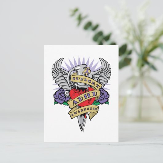 ADHD Dagger Briefkaart (Staand voorkant)