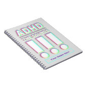 ADHD de geluiden!! Pastel kleuren Notitieboek (Rechterzijde)