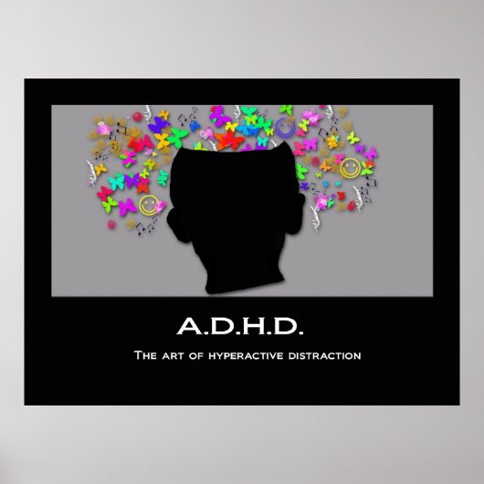 ADHD: de kunst van hyperactieve vervorming Poster (Voorkant)