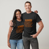 ADHD Definitie ADHD Awareness Maand ADHD Warrior T-shirt (Unisex)