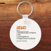 ADHD Definition Neurodiversity Awareness Sleutelhanger (Voorkant)