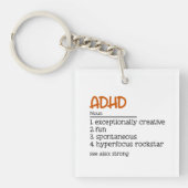 ADHD Definition Neurodiversity Awareness Sleutelhanger (voorkant)