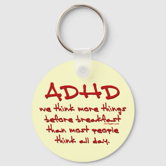 ADHD denk meer na Sleutelhanger (Voorkant)