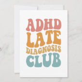 AdHD-diagnostiek Club Funny Neurodiversity Gift Bedankkaart (Voorkant)