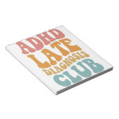 AdHD-diagnostiek Club Funny Neurodiversity Gift Notitieblok (Schuin)
