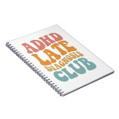 AdHD-diagnostiek Club Funny Neurodiversity Gift Notitieboek (Rechterzijde)