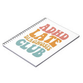 AdHD-diagnostiek Club Funny Neurodiversity Gift Notitieboek (Linkerzijde)