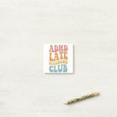 AdHD-diagnostiek Club Funny Neurodiversity Gift Post-it® Notes (Op bureau)
