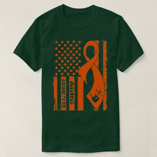 Adhd Disease ADHD Disease Awareness Flag T-shirt (Design voorkant)
