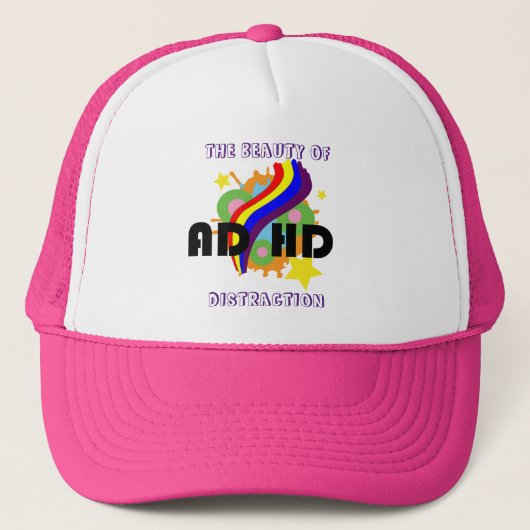ADHD Distraction Trucker Hat Trucker Pet (Voorkant)