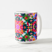 ADHD Dopamine Boost Positiviteit Patroon Kleurrijk Koffiemok (Voorkant rechts)
