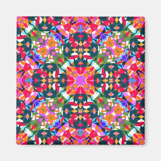 ADHD Dopamine Boost Positiviteit Patroon Kleurrijk Magneet (Voorkant)