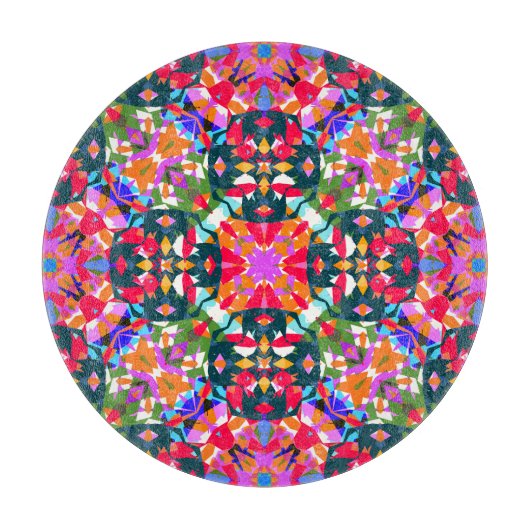 ADHD Dopamine Boost Positiviteit Patroon Kleurrijk Snijplank (Voorkant)