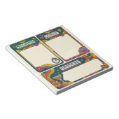 ADHD Dopamine Menu Checklist Retro Taakplanner Notitieblok (Schuin)