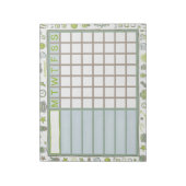 ADHD Dopamine Wekelijkse Gewoonte Tracker Planner Notitieblok (Linkerzijde)