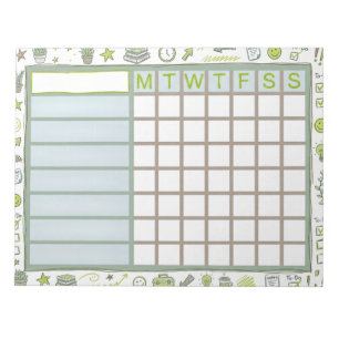 ADHD Dopamine Wekelijkse Gewoonte Tracker Planner Notitieblok