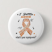 ADHD-draagtassen ondersteunen Ronde Button 5,7 Cm (Voorkant)