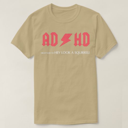 adhd eekhoorn 2 t-shirt (Design voorkant)