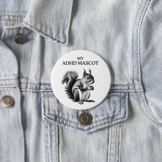 ADHD eekhoornknop Ronde Button 7,6 Cm (In situ)