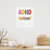 ADHD en Autisme Ja ik ben Multi vaardig Poster (Keuken)