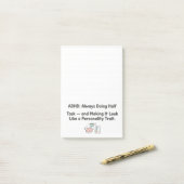 ADHD Funny Acronym Focus & Task Management  Post-it® Notes (Op bureau)