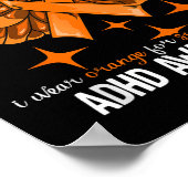 ADHD Gift Uni-kinder ADHD Bewustzijn - Zwart, Klei Poster (Hoek)