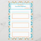 ADHD Girl's Goal Habit Tracker Tally Chart Koelkas Flyer (Voorkant)