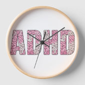 ADHD-hersenen Letters - Roze & Beige Anatomie Teks (Voorkant)