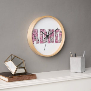 ADHD-hersenen Letters - Roze & Beige Anatomie Teks