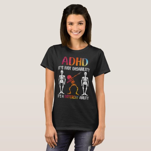 ADHD Het is geen handicap Het is een andere mogeli T-shirt (Voorkant volledig)