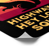 Adhd Highway Naar… Hé Kijk Een Eekhoorn Vlagkleure Poster (Hoek)