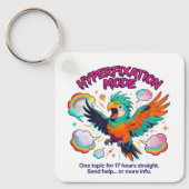 ADHD Hyperfixatiemode Funny Neurodiversiteit Sleutelhanger (Voorkant)