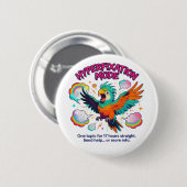 ADHD Hyperfixation Mode Funny Neurodiversity Ronde Button 5,7 Cm (Voorkant /achterkant)
