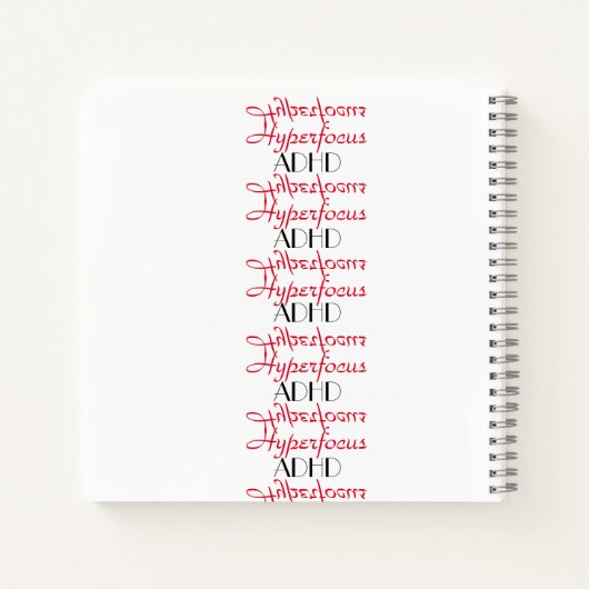 ADHD Hyperfocus Bullet Journal Notitieboek (Achterkant)