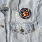 ADHD Hyperfocus Eekhoorn - Neurodivergent Geschenk Ronde Button 5,7 Cm (In situ)