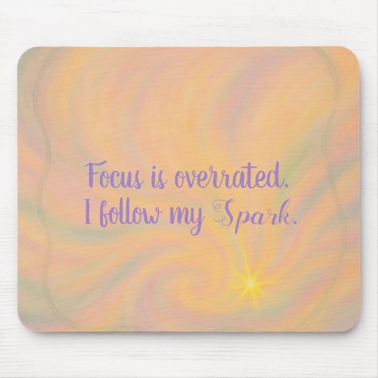 ADHD Ik volg mijn vonk Muismat (Voorkant)