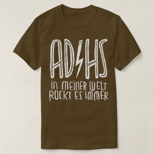 ADHD in het Duits T-shirt (Design voorkant)