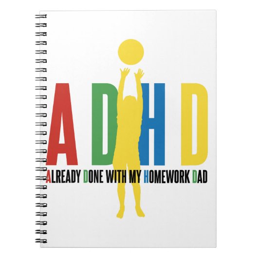 ADHD IS AL GEDAAN MET MIJN WERKDAG. NOTITIEBOEK (Voorkant)