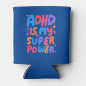 ADHD is mijn Superpower Cheerful Fun Bubble Letter Blikjeskoeler (Voorkant)