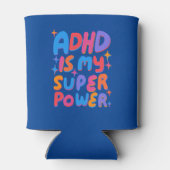 ADHD is mijn Superpower Cheerful Fun Bubble Letter Blikjeskoeler (Achterkant)