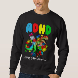 ADHD is mijn Superpower-dinosauruspuzzel voor kind Trui