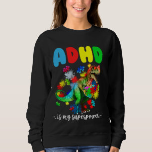 ADHD is mijn Superpower-dinosauruspuzzel voor kind Trui