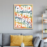 ADHD is mijn Superpower Fun Bubble Letters Kleurri Poster<br><div class="desc">Ik hoop dat je van deze leuke kunst houdt! Voeg je eigen tekst toe, verander ook de achtergrondkleur. Selecteer de afdrukgrootte met behulp van de vervolgkeuzelijst hierboven, en u kunt klikken op de knop "ontwerp bewerken" om de illustratie aan te passen aan elk formaat papier. Koop een eenvoudig poster of...</div>